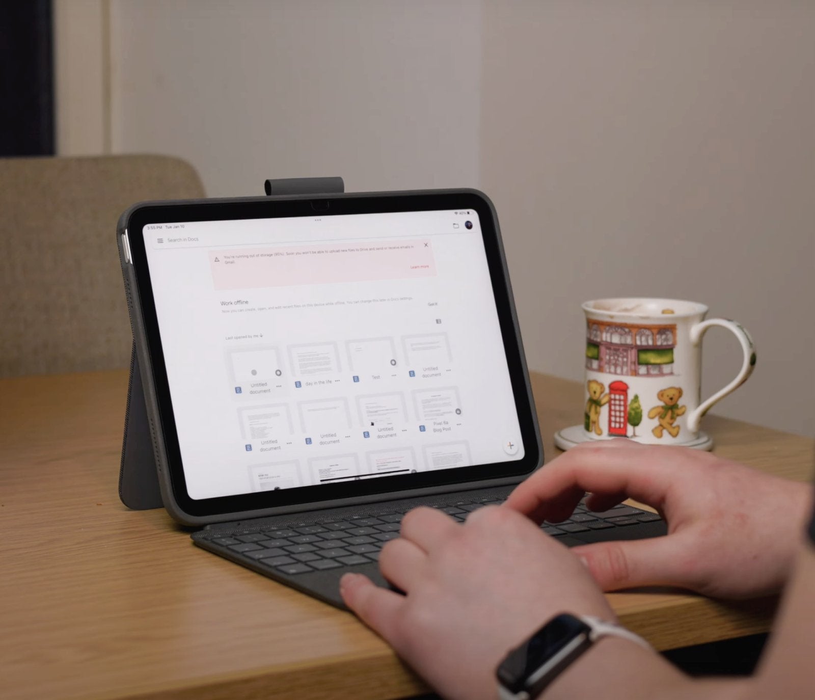 Logitech Combo Touch Caja De Teclado Y Folio Con Panel Táctil Luz Trasera Apple Smart Connector Azerty Francés Gris Oxford Para Apple 10.2-Inch Ipad Wi-Fi 10.5-Inch Ipad Pro Wi-Fi 10.9-Inch Ipad Wi-Fi Ipad Air Wi-Fi