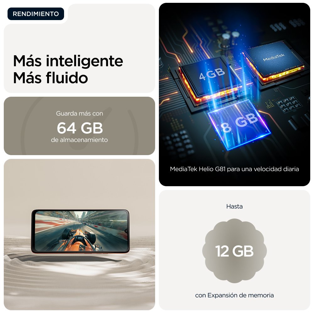 EAN 0840493601861 - Motorola moto g06 power 17,5 cm (6.88") SIM doble Android 15 4G USB Tipo C 4 GB 64 GB 7000 mAh Caqui imagen 15