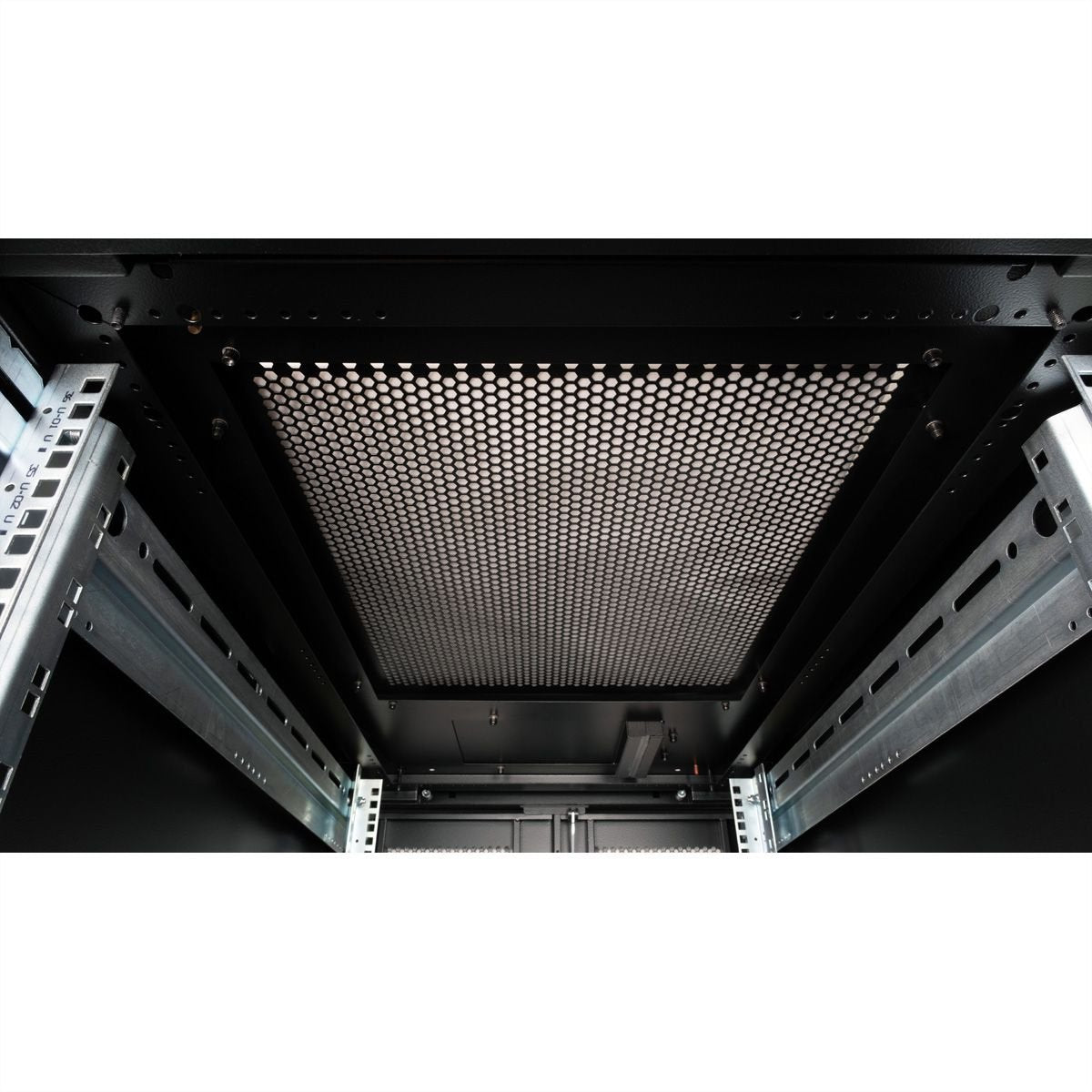Roline 19-Zoll Serverschrank Pro 36 He, 600x1000 Bxt Schwarz Plexiglas