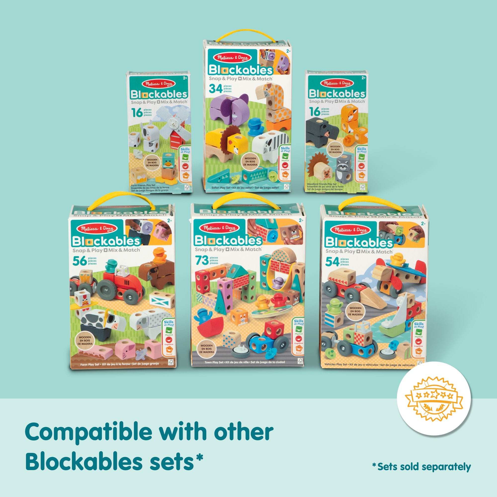 EAN 681147005532 - Melissa & Doug MDT BBN Blockables Vehicles GML imagen 9