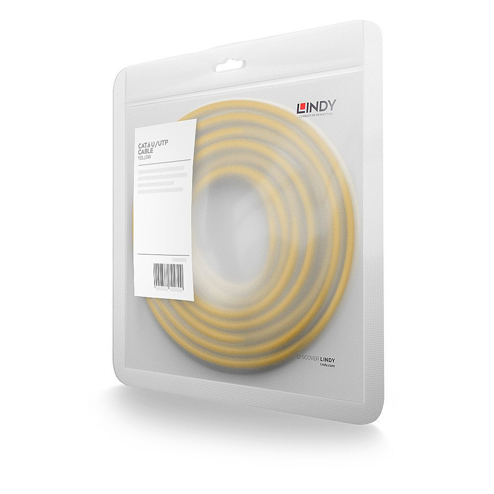 EAN 4002888480697 - Lindy 48069 cable de red Amarillo 20 m Cat6 U/UTP (UTP) imagen 3