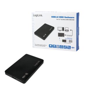 Logilink Caja Externa 2,5\1 Usb 3.0 Sata Negro Ua0256