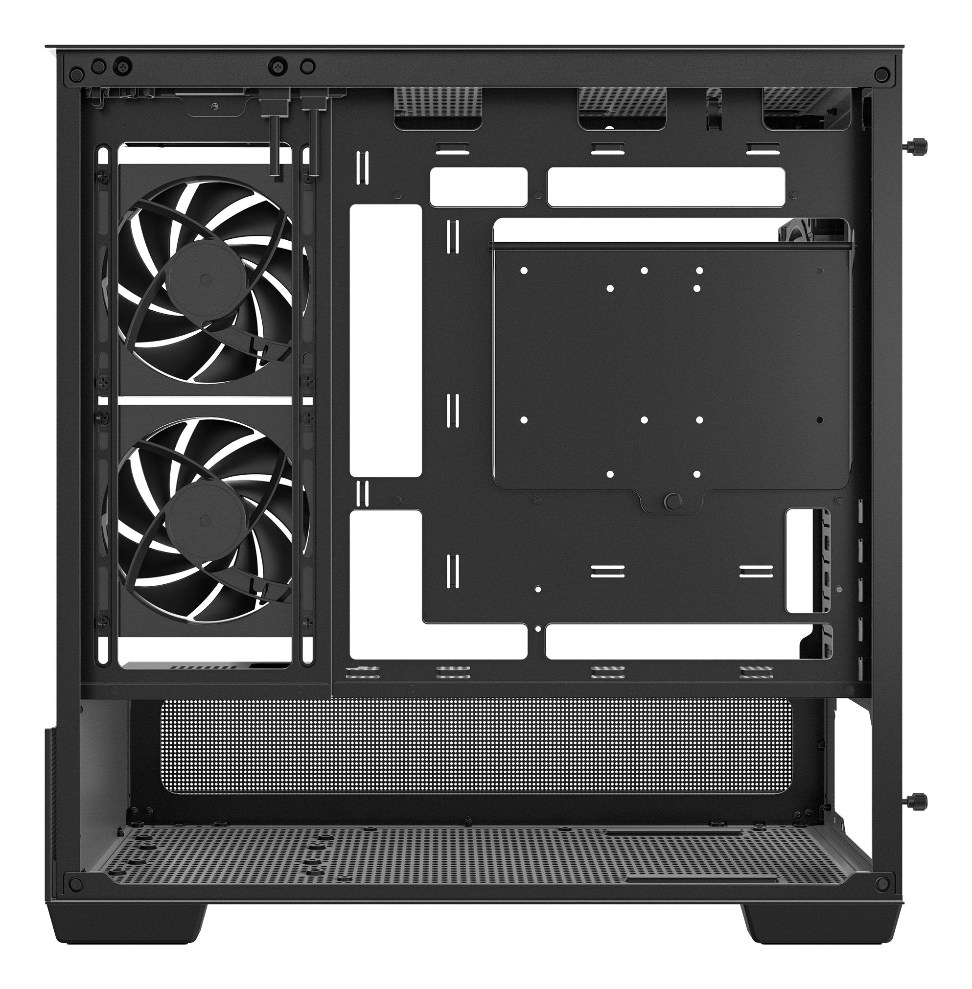 Deepcool Cg380 3f, Caja Torre Negra, Vidrio Templado X 2 R-Cg380-Bkagm3-G