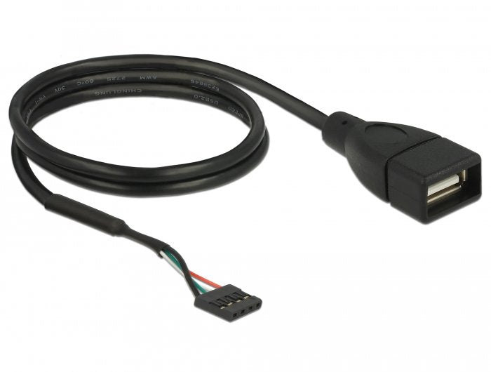 Delock Cable Usb 2.0 Pin Header Usb 2.0 Hembra En 1 X Usb 2.0 Tipo-A Hembra 60 Cm
