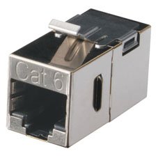 Cat6 Key Coup Shielded  Through Coupler Fm693, Grey,