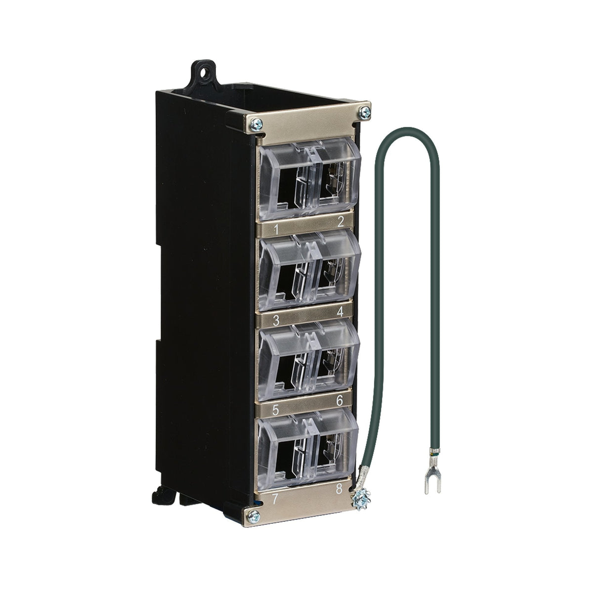 Efb Keystone Verteilergehuse 8-Port Fr Carril Din Y Montaje En Pared, Plástico