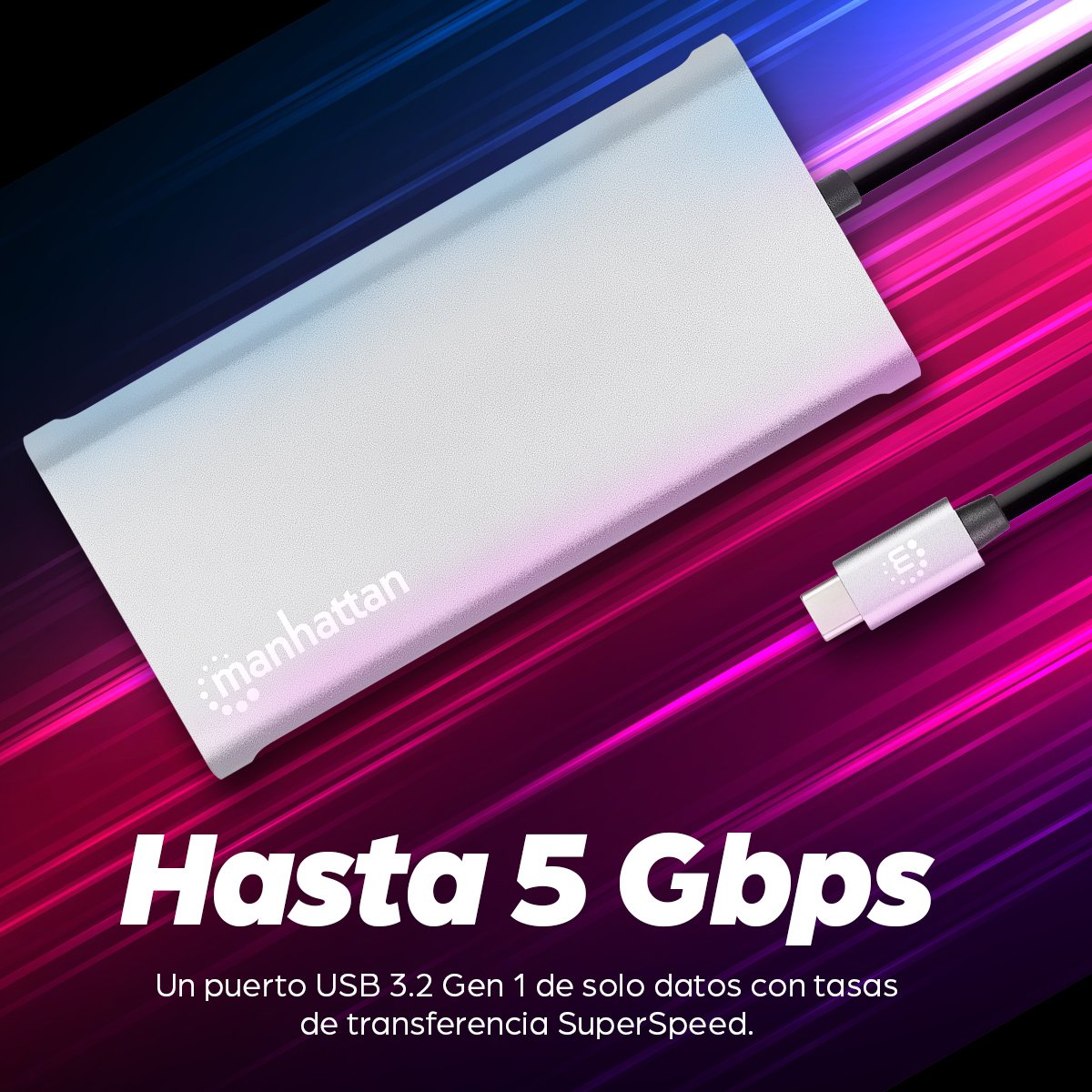EAN 0766623130660 - Manhattan 130660 base para portátil y replicador de puertos Alámbrico USB 3.2 Gen 1 (3.1 Gen 1) Type-C Al imagen 15