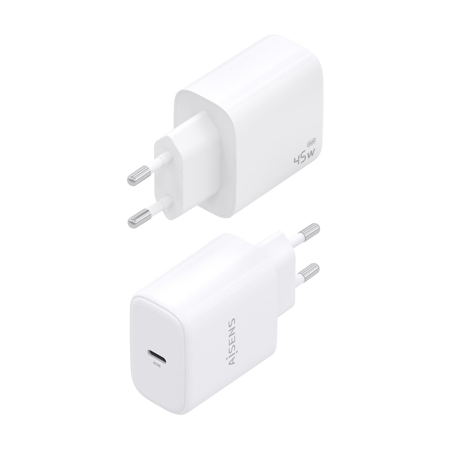 Aisens Cargador Gan 45w, 1xusb-C Pd3.0, Blanco