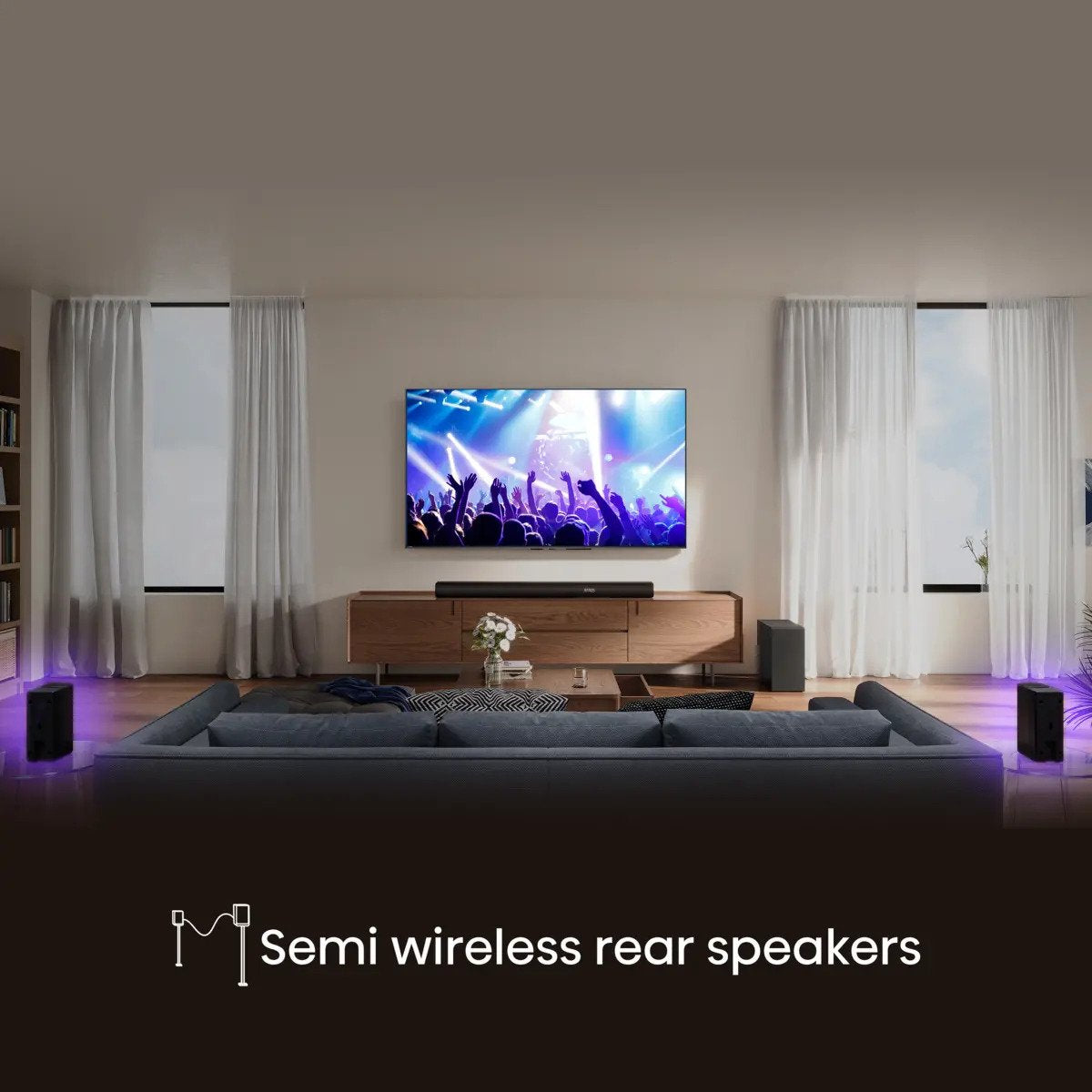 Barra Sonido Hisense Ax5100q 5.1 580w Dolby Atmos Hdmi Earc Bt 5.3