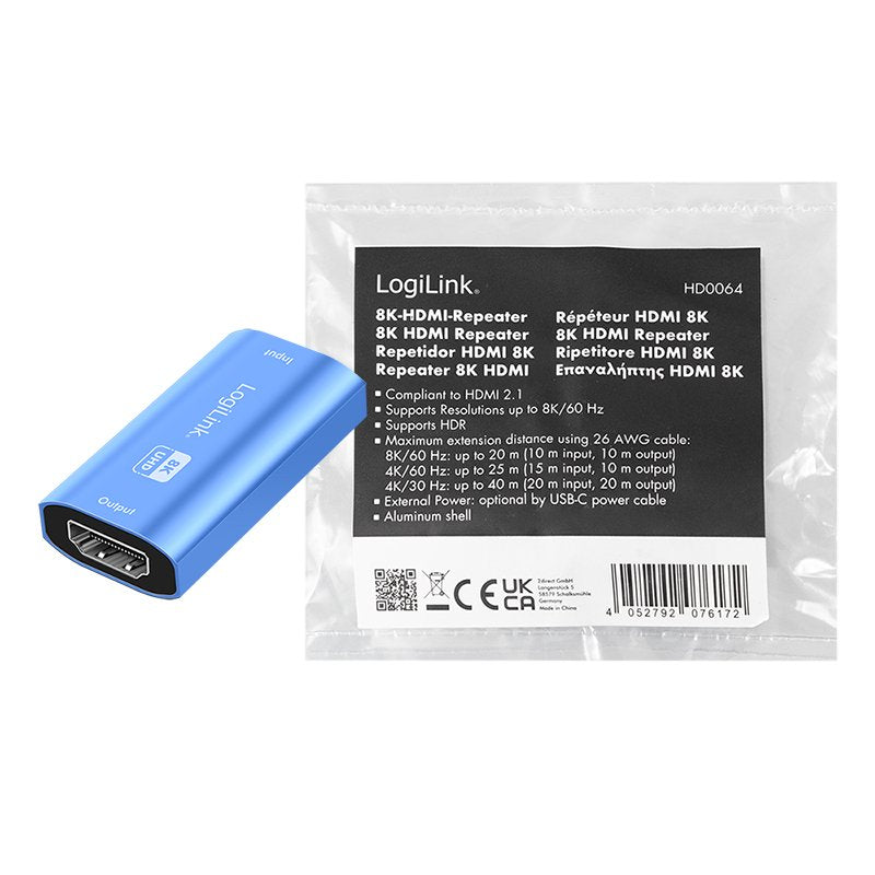 EAN 4052792076172 - LogiLink HD0064 repetidor y transceptor Azul imagen 7