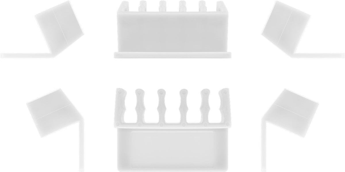 Goobay 70431 Organizador De Cables Escritorio Soporte Para Cables Blanco 2 Pieza(S)