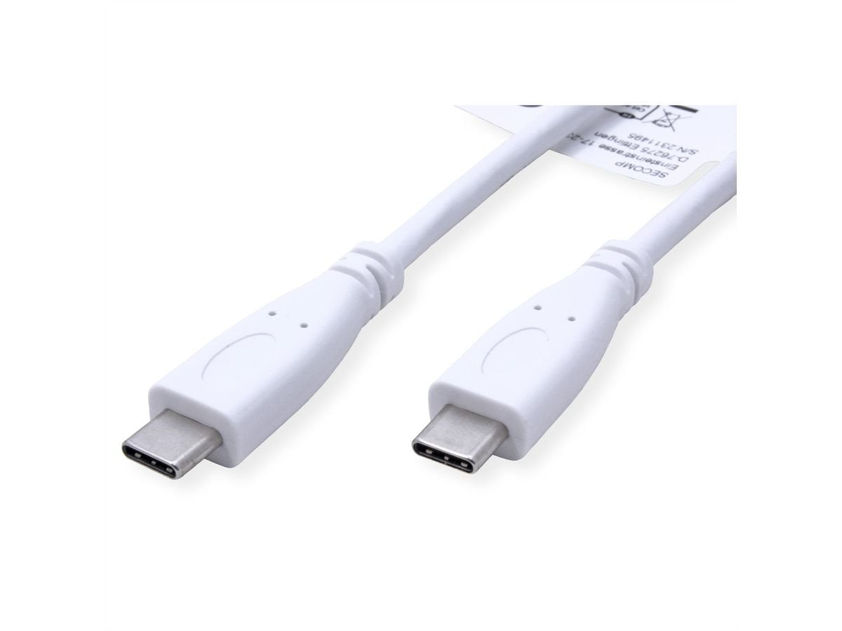 Value Usb 3.2 Gen 2 Cable, C-C, St St, 4k Uhd-1, 10gbit S, Emark, 100w, Wei, 0,5 M