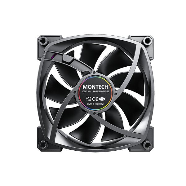 Montech Ax120 Pwm Argb Ventilador - 120mm, Negro