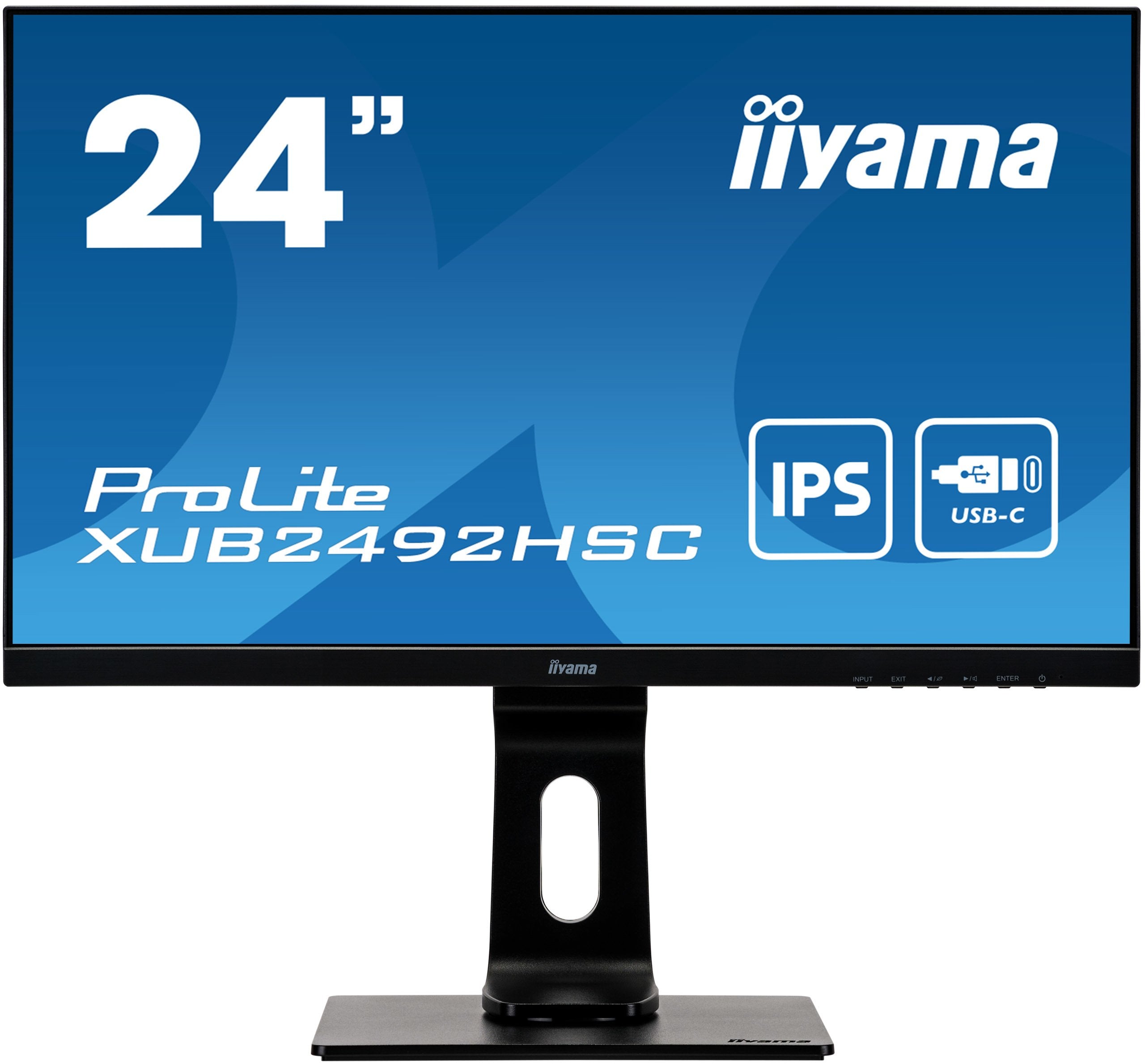 Monitor Iiyama 60.5cm (24") Xub2492hsc-B1 16:09 Hdmi+Dp+Usb-C Ips