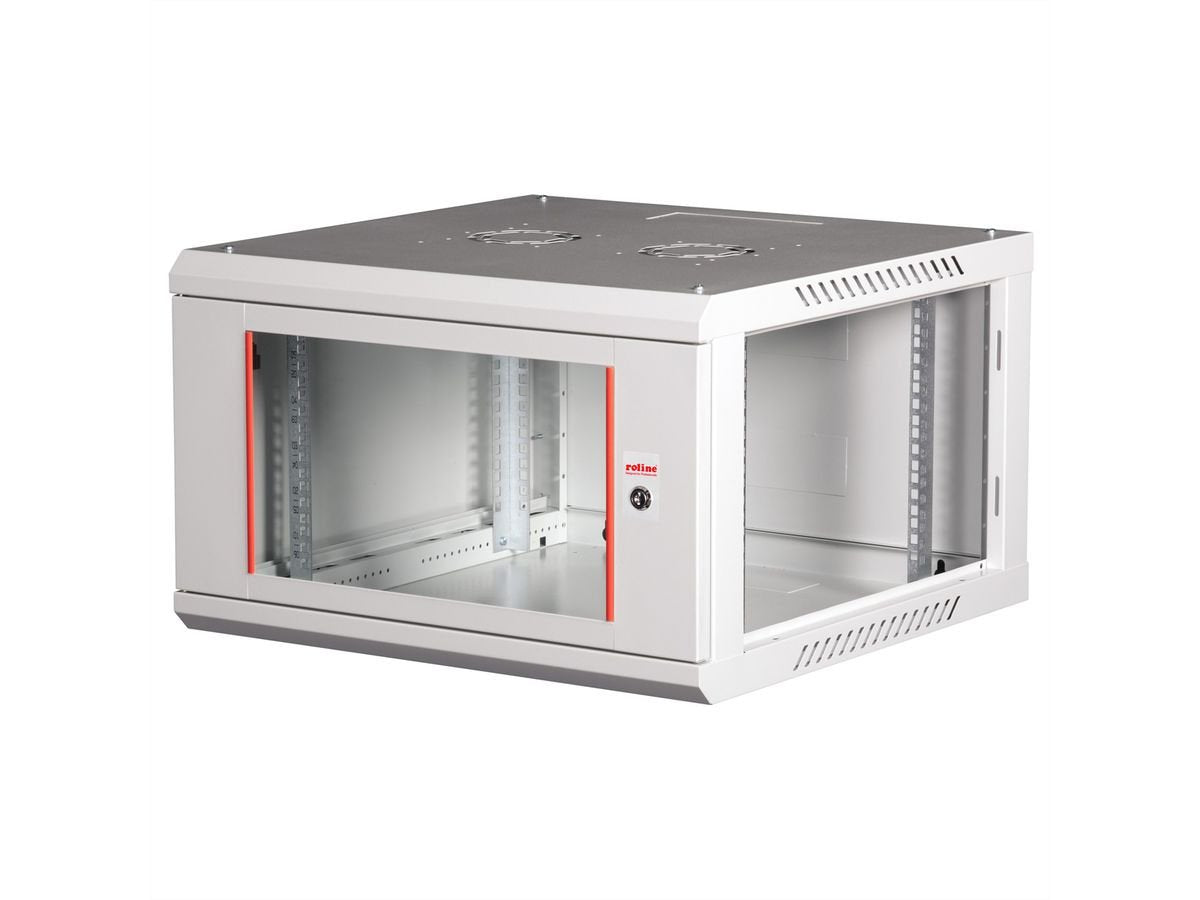 Roline 19-Zoll Wandgehuse Basic Plus 6he, 600x600 Bxt Grau