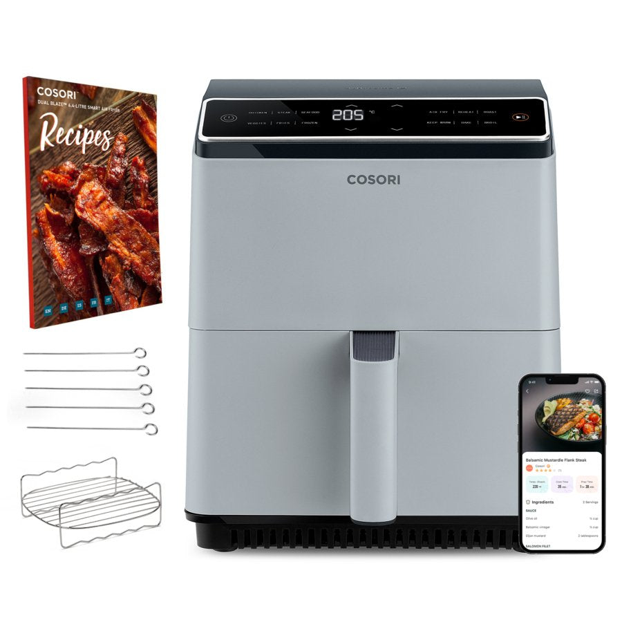 Cosori Dual Blaze Chef Edition Freidora De Aire 6.4l 1700w Gris Metalizado