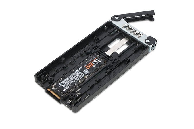 Icy Dock Mb834tp-B Caja Para Disco Duro Externo  (Ssd) Aluminio, Negro 2.5", Laufwerkstrays Negro, Caja Externa Para Unidad De Estado Sólido (Ssd), 2.5", M.2, Aluminio, Negro
