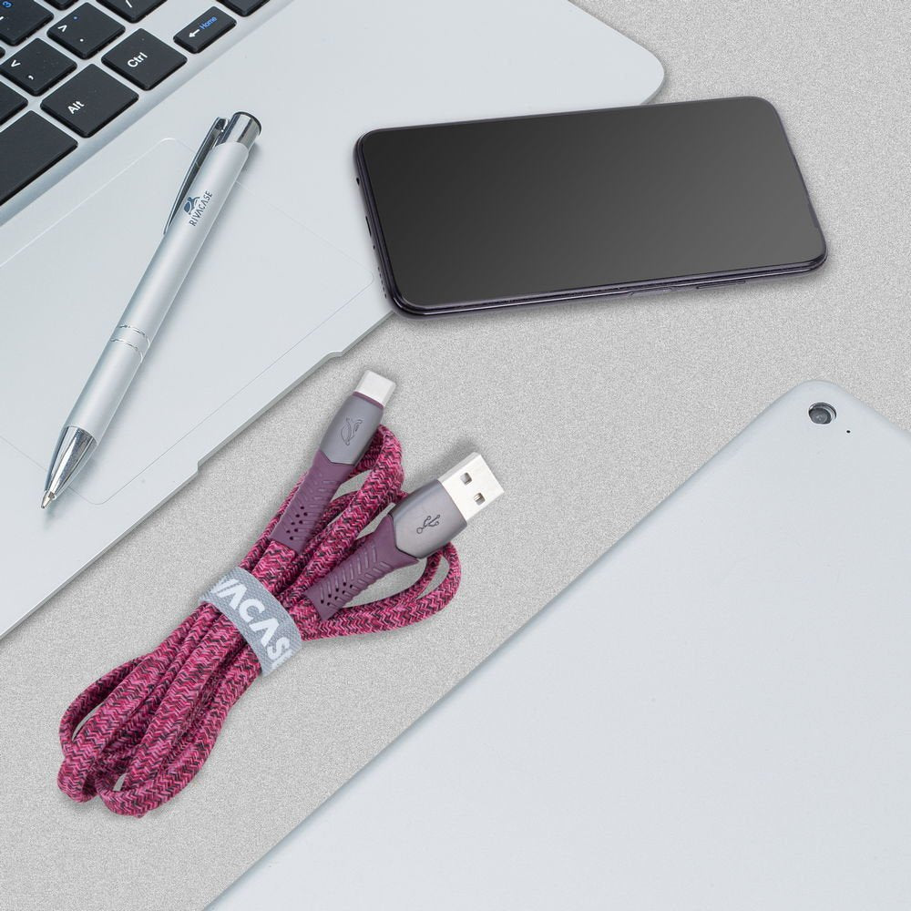 Cable Usb-C To Usb2 1.2m/Red Ps6102 Rd12 Rivacase