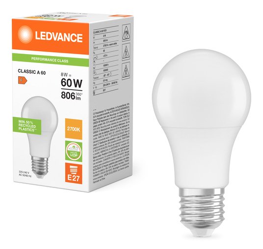 Osram Led Cla60 8.5w 827 Fr E27 P Led Lampe 806 Lm 2700k E27