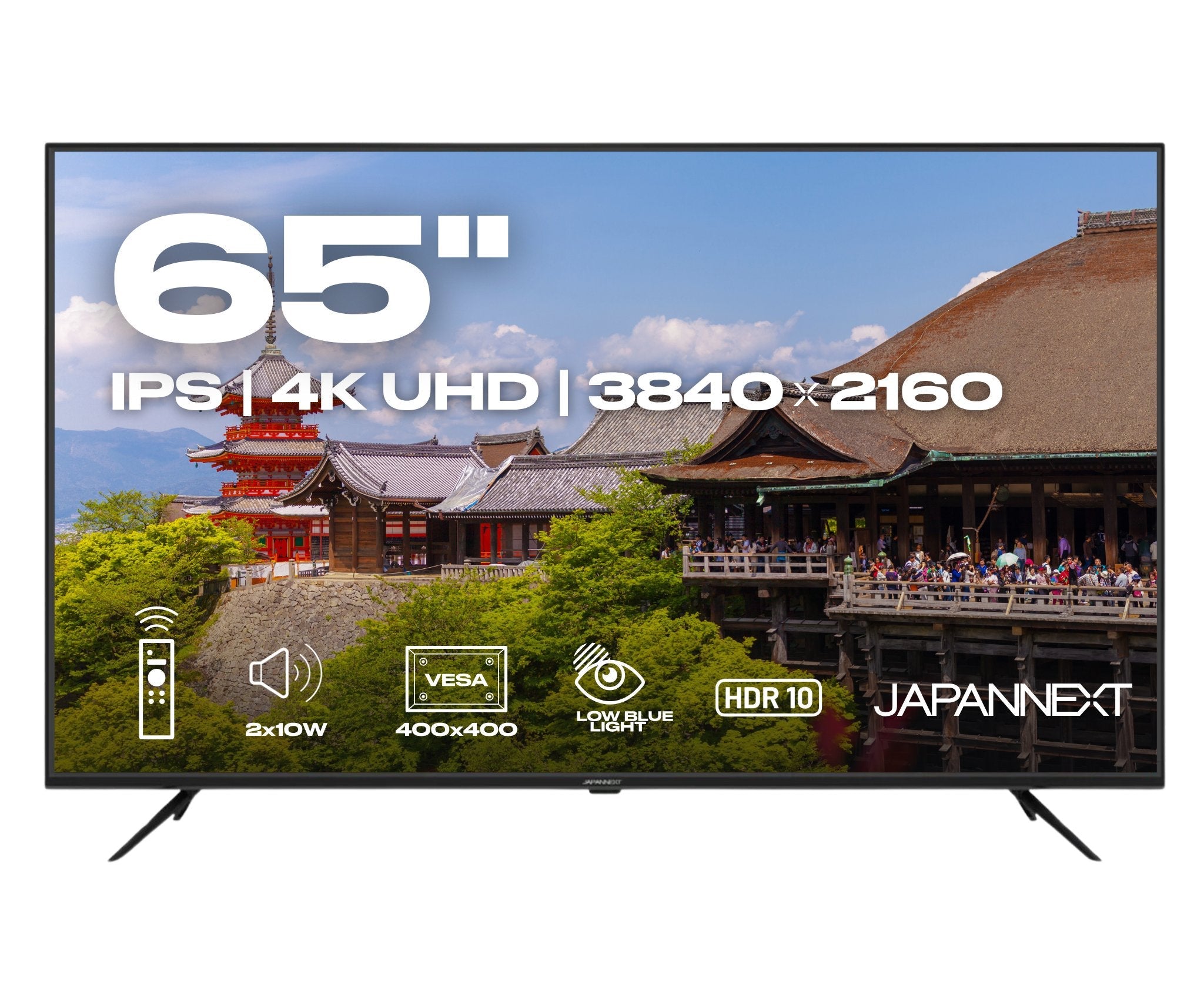 Monitor  Japannext Jn-Ips650uhd60f 65" 3840 X 2160 Pixeles 4k Ultra Hd Lcd Negro