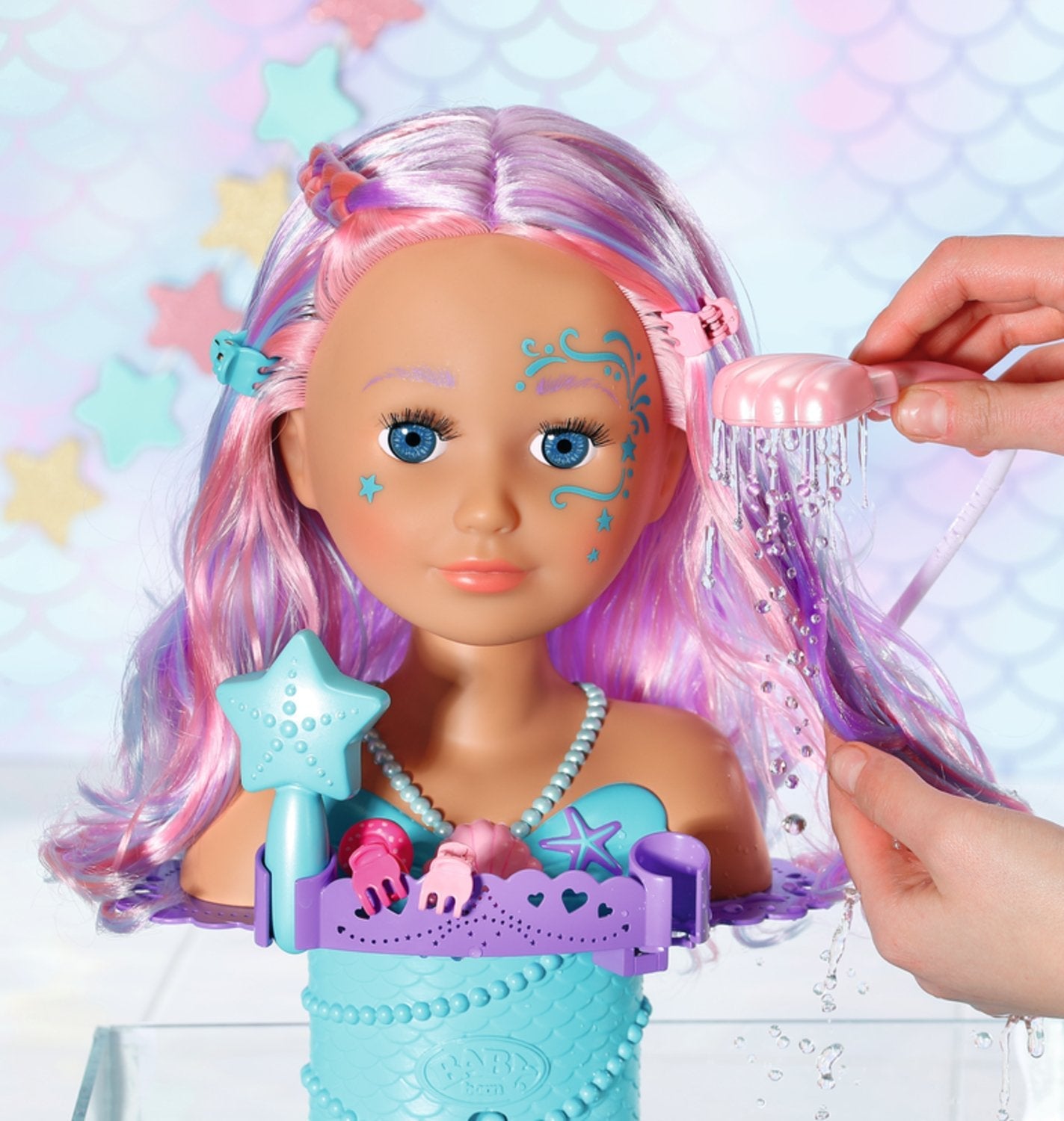 EAN 4001167830550 - BABY born Sister Styling Mermaid Head Muñeca de baño Multicolor imagen 3