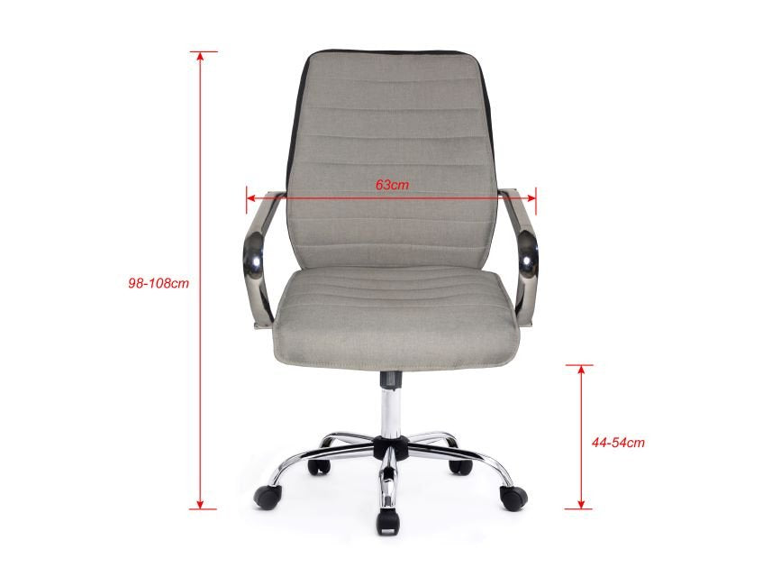 Silla De Oficina Equip Respaldo Alto Color Gris Recubrimiento Pu De Alta Calidaddiseño Ergonomico