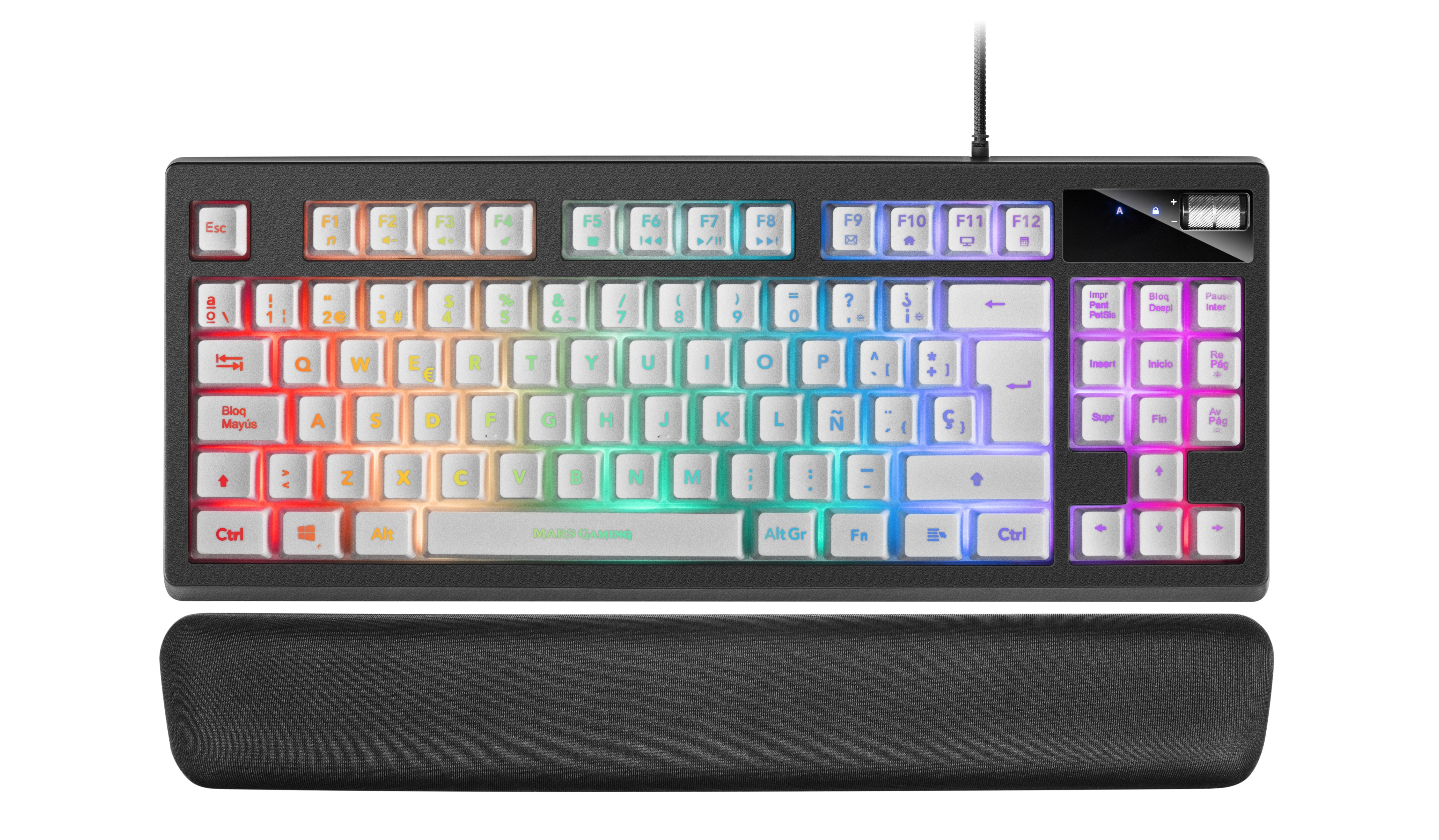 EAN 4710562755619 - Mars Gaming MKAXWES teclado Juego USB Negro, Blanco imagen 1
