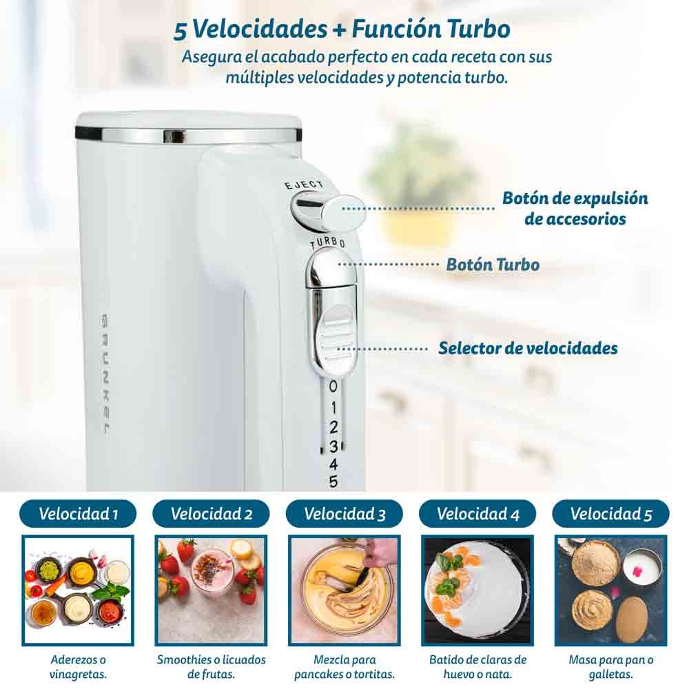 EAN 8426156012865 - Grunkel AM-25G batidora Batidora de mano 250 W Blanco imagen 7
