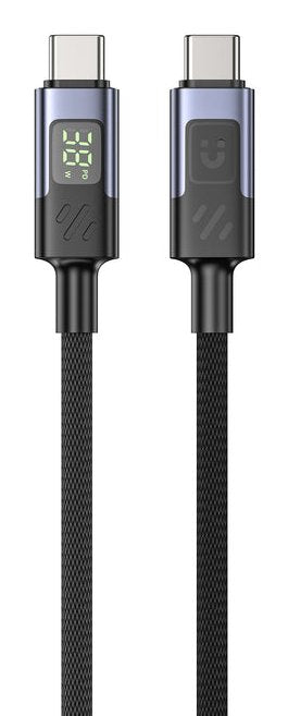 Unitek C14158abk01-3m Usb-C Cable Charging With Led Display 3m Black