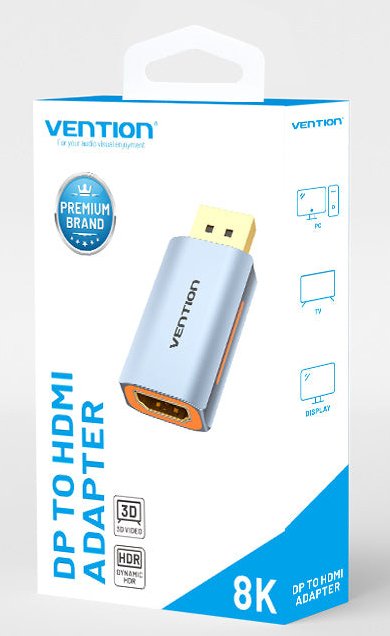 EAN 6922794774780 - Vention HFMH0 adaptador de cable de vídeo DisplayPort HDMI tipo A (Estándar) Gris imagen 6
