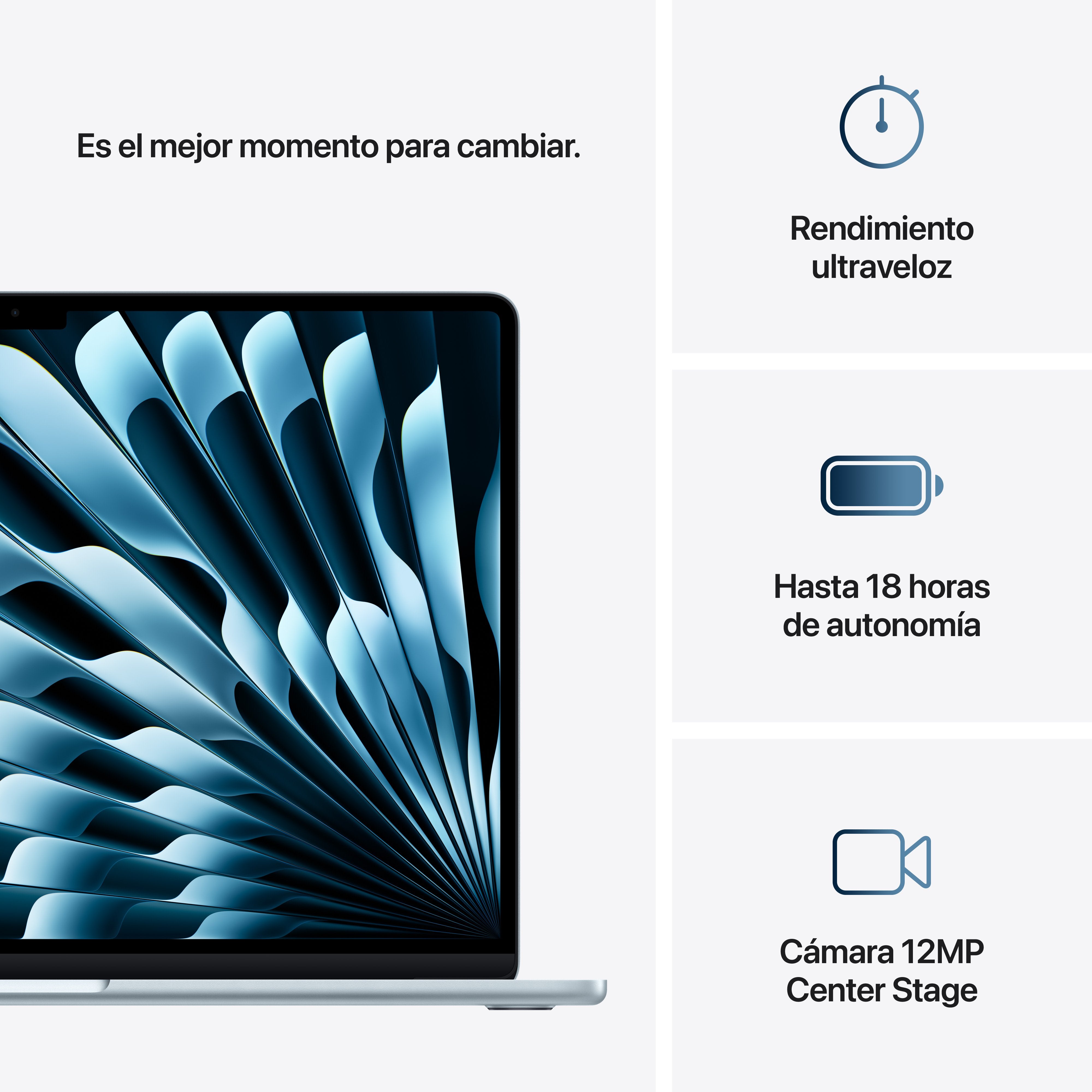 EAN 0195949893810 - Apple MacBook Air Apple M M4 Portátil 38,9 cm (15.3") 16 GB 512 GB SSD Wi-Fi 6E (802.11ax) macOS Sequoia  imagen 10