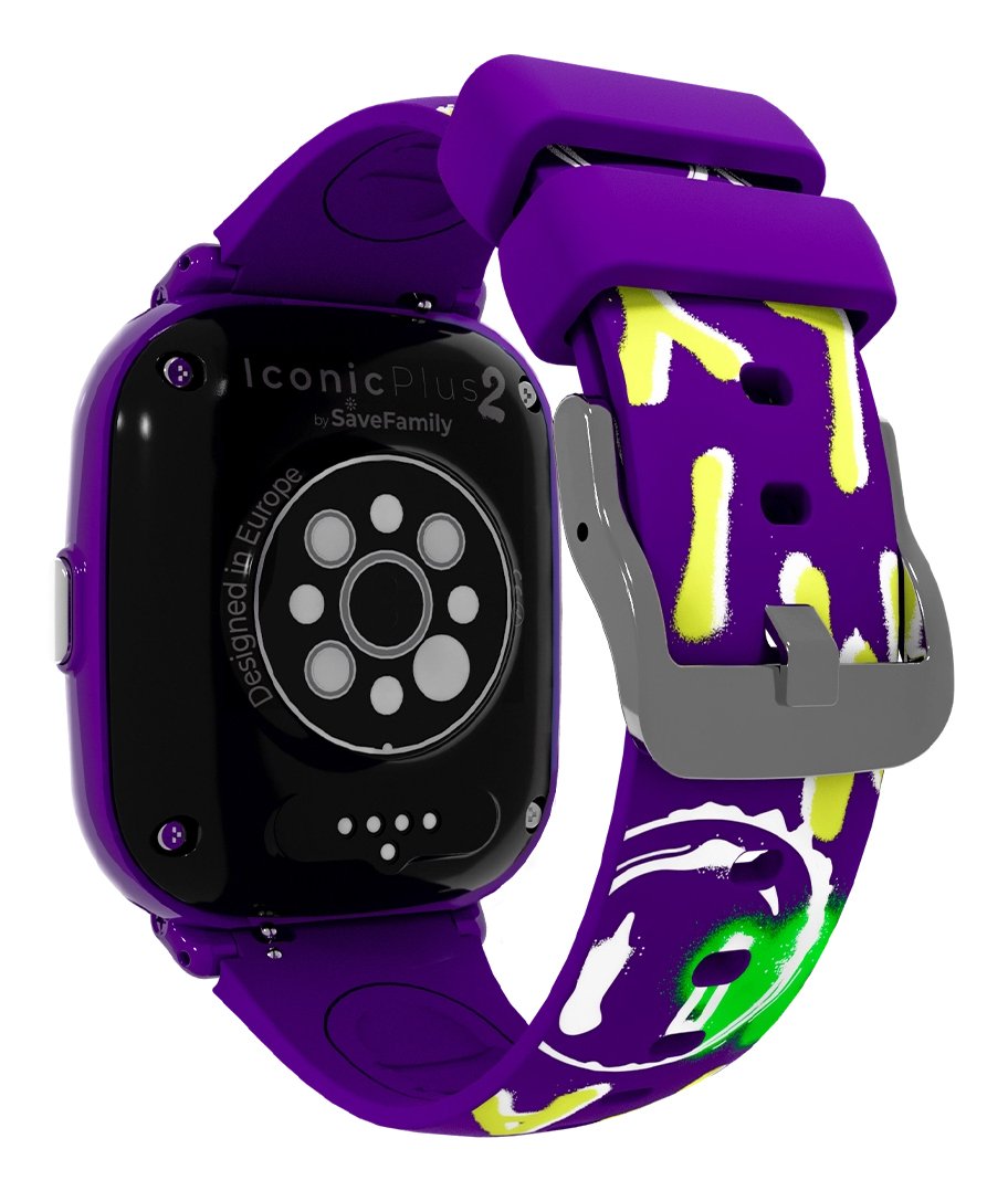 Savefamily Reloj Inteligente Infantil Iconic Plus 2 Con Gps Y Llamada - Ip67 - Bateria 850mah - Ia - Graffiti