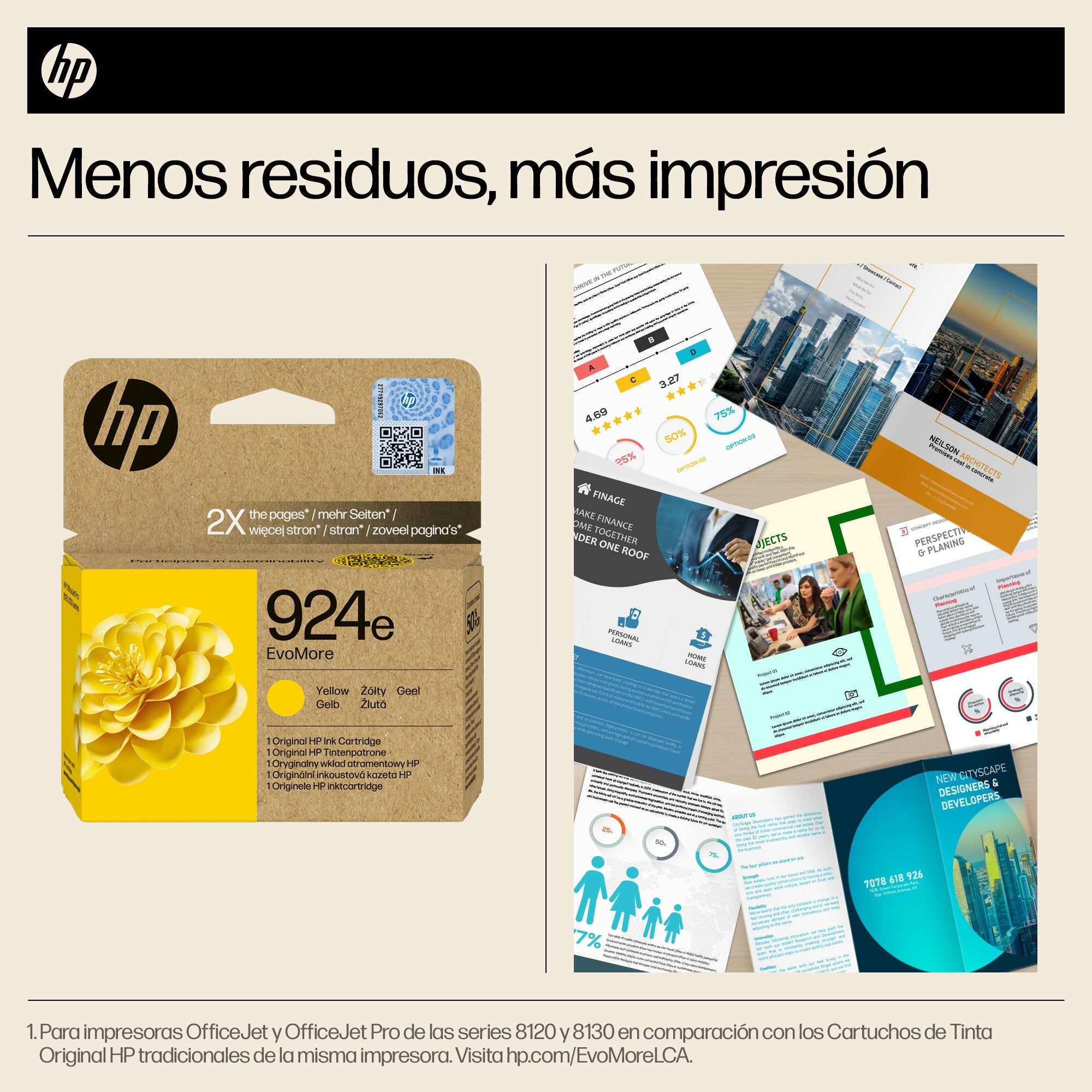 EAN 0196786147487 - HP 924e EvoMore Yellow Original Ink Cartridge cartucho de tinta 1 pieza(s) Alto rendimiento (XL) Amarillo imagen 3