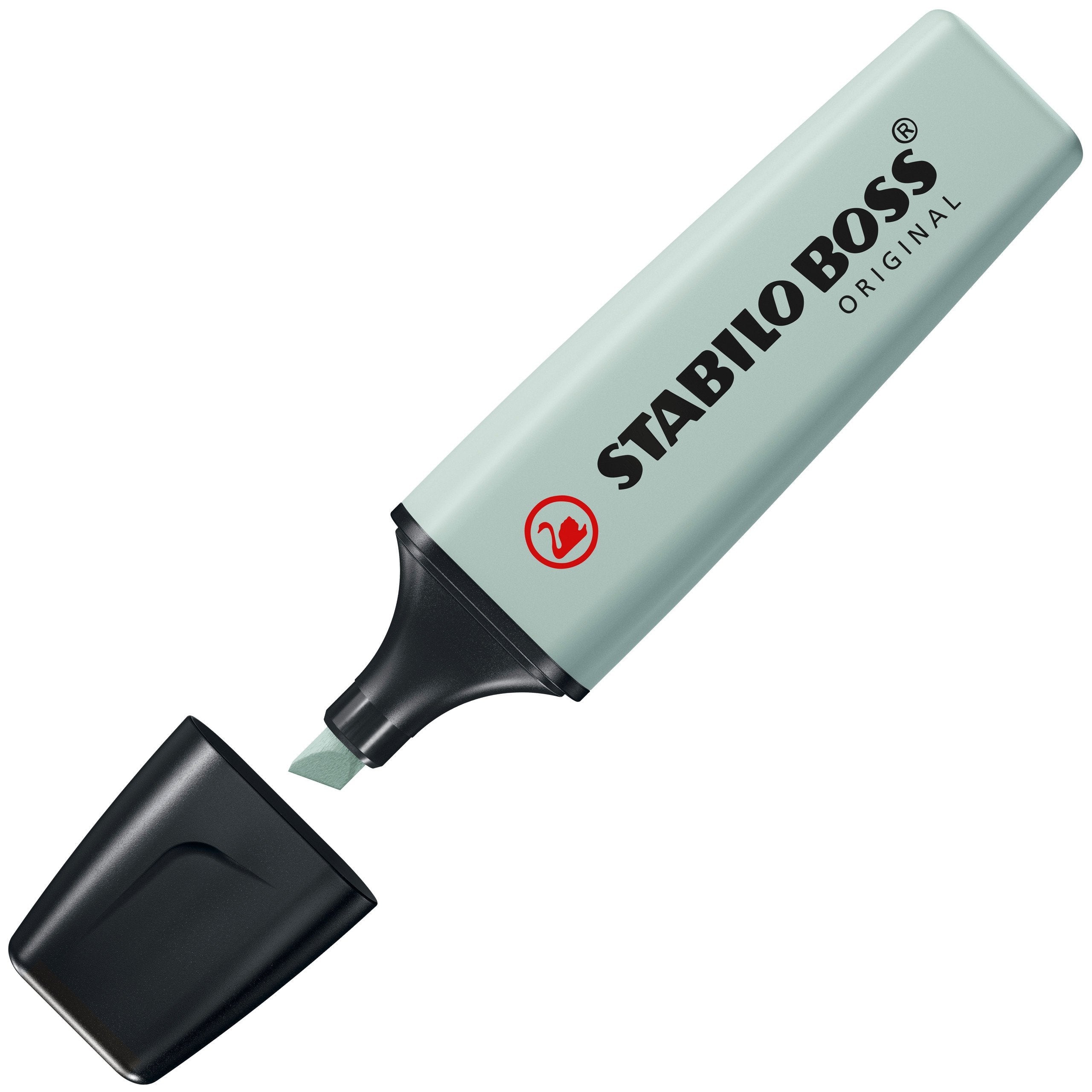 Stabilo Boss Naturecolors Pack De 4 Marcadores - Trazo Entre 2 Y 5mm - Tinta Con Base De Agua - Colores Negro, Beige,