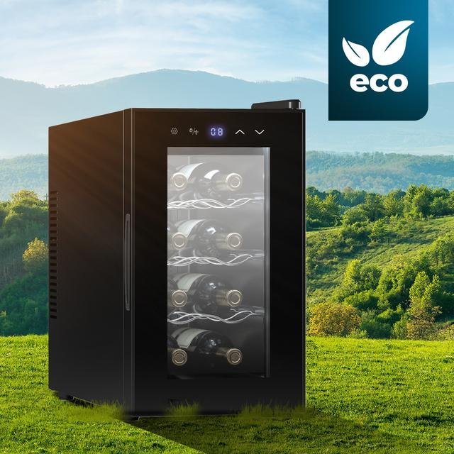 EAN 8435484027076 - Cecotec GrandSommelier 830 Nevera de vino termoeléctrico Independiente Negro 8 botella(s) imagen 10
