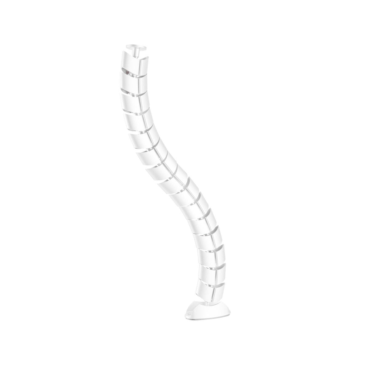 Inline Pasacables Flexible, Vertical Para Mesas, 2 Cámaras, 0,80m, Blanco