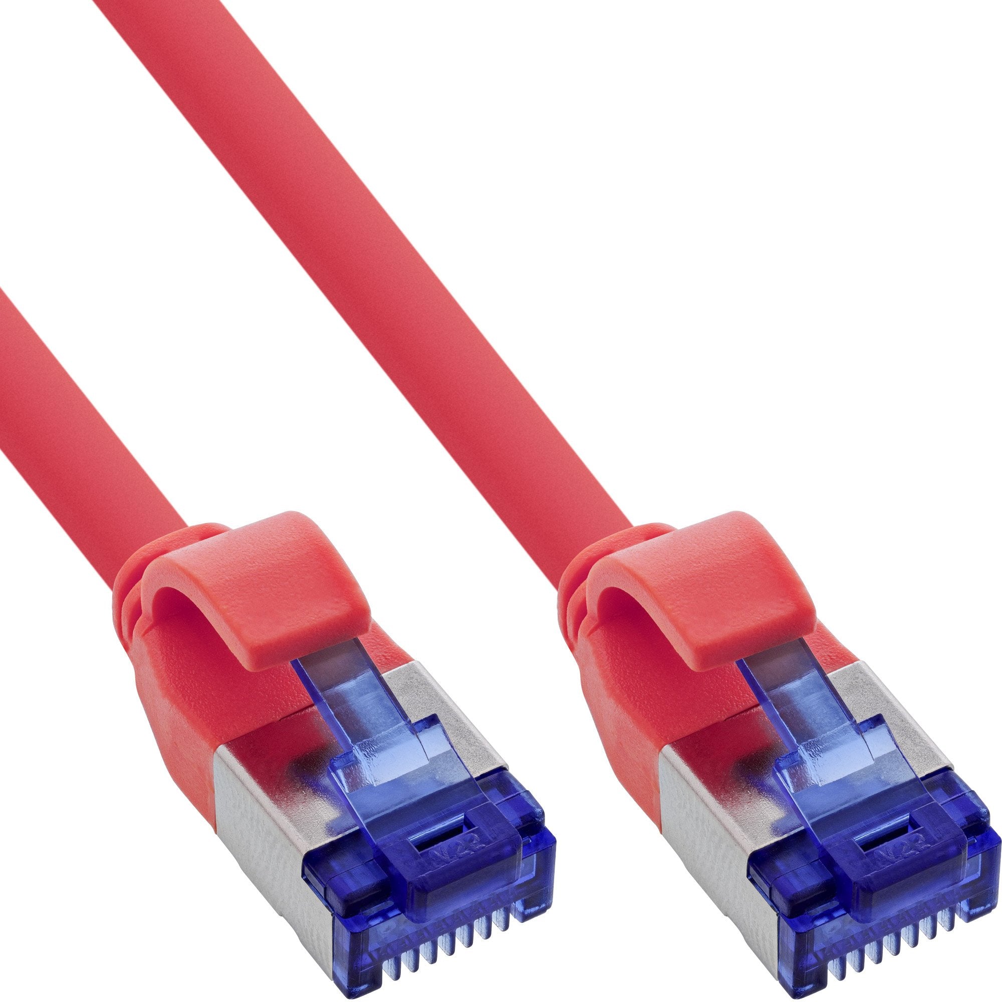 Inline® Cable De Red Slim, Cat.6a, S/Ftp, Tpe (Lszh) Flexible, Poe, Rojo, 7.5m
