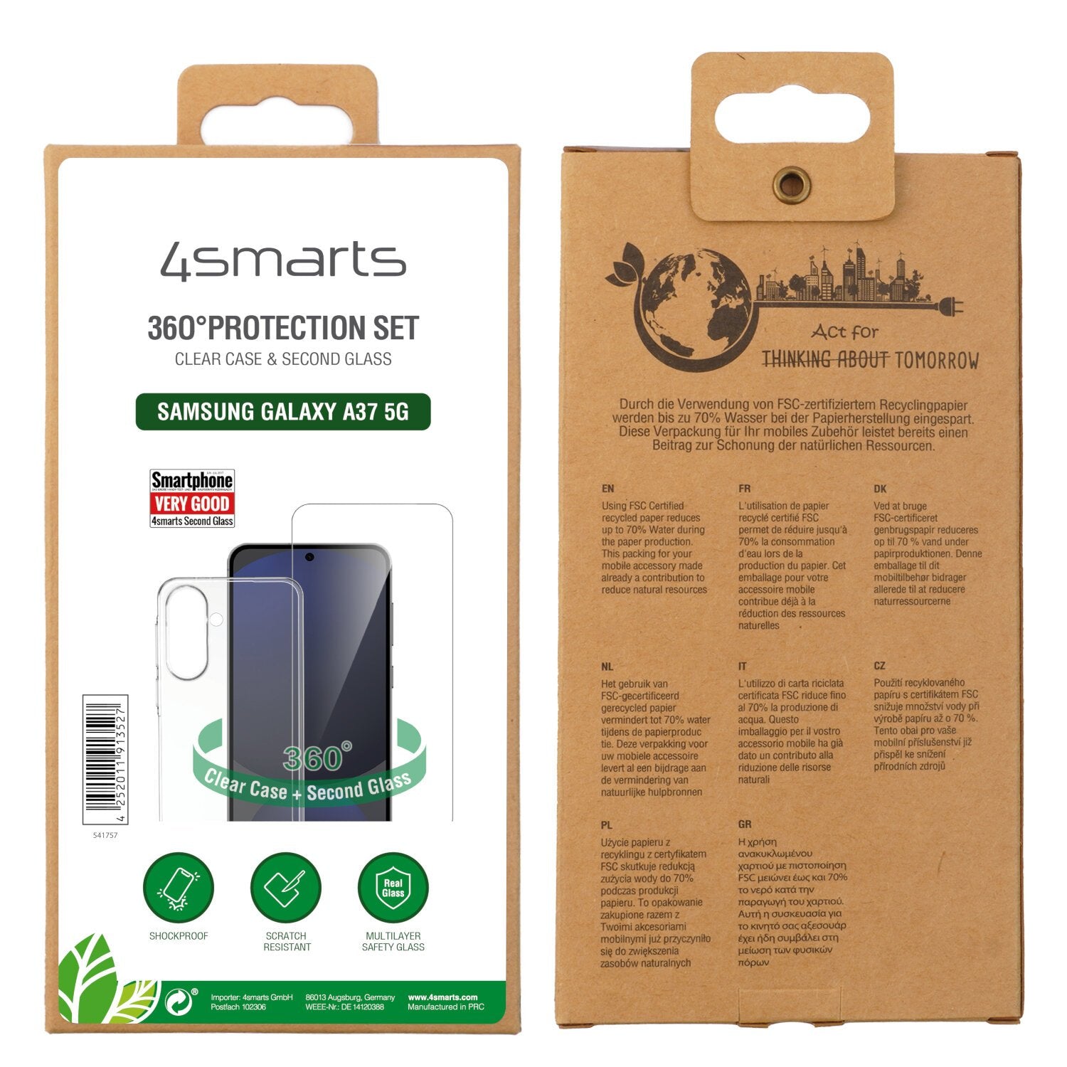 EAN 4252011913527 - 4smarts 541757 funda para teléfono móvil 17 cm (6.7") Transparente imagen 5