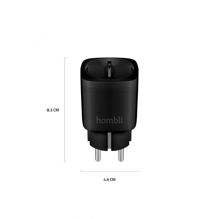 Hombli Hbss-0100 Enchufe Inteligente 3680 W Negro