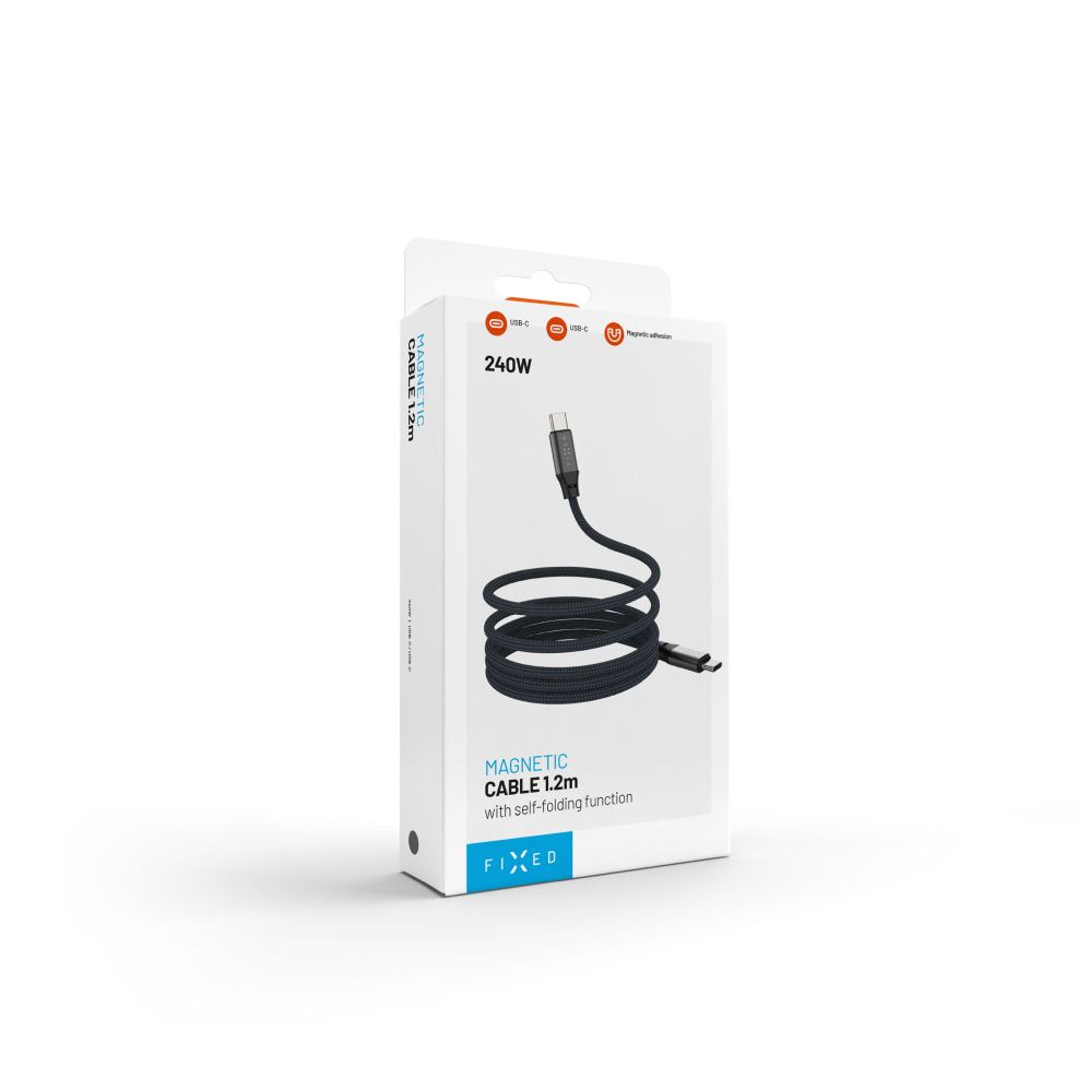 EAN 8591680176106 - FIXED FIXDBM-CC12-GR cable USB USB 2.0 1,2 m USB C 4,8 Gbit/s 240 W Negro imagen 3