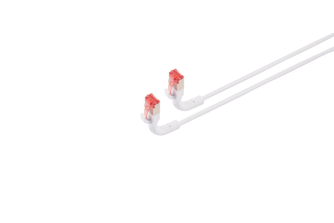 Cat6a U/Ftp 0,25m White  Flex-Angle Network Cable
