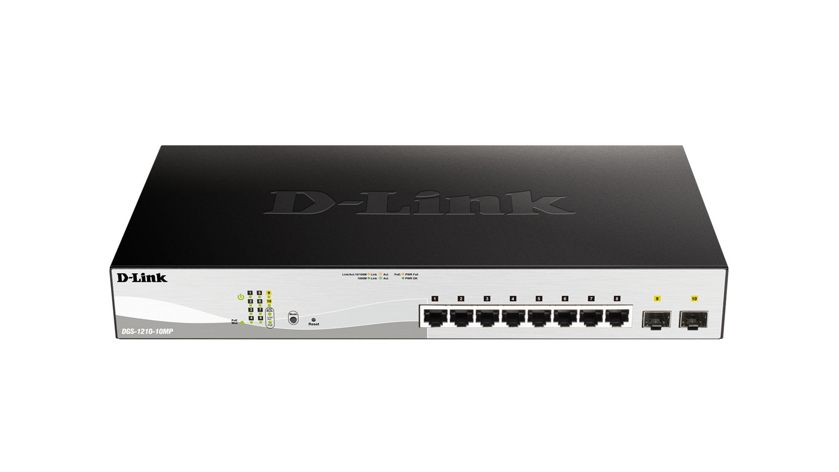 Switch D Link 10 Puertos Gestionable 8 Gigabit Ethernet 10 100 100 Poe 2 Sfp
