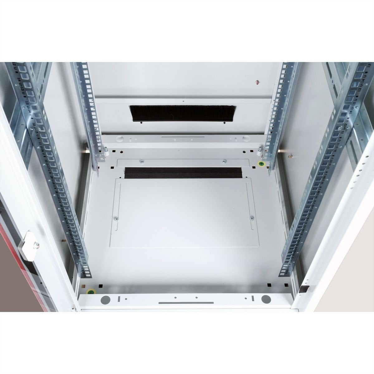 Roline 19-Zoll Netzwerkschrank Pro 26 He, 600x600 Bxt Glastr Grau