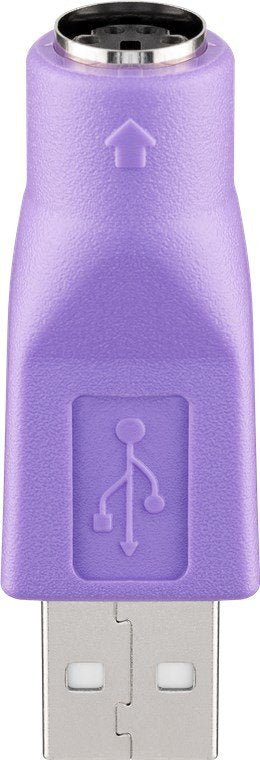 EAN 4040849689185 - Goobay 68918 cambiador de género para cable USB Type-A PS/2 Violeta imagen 1