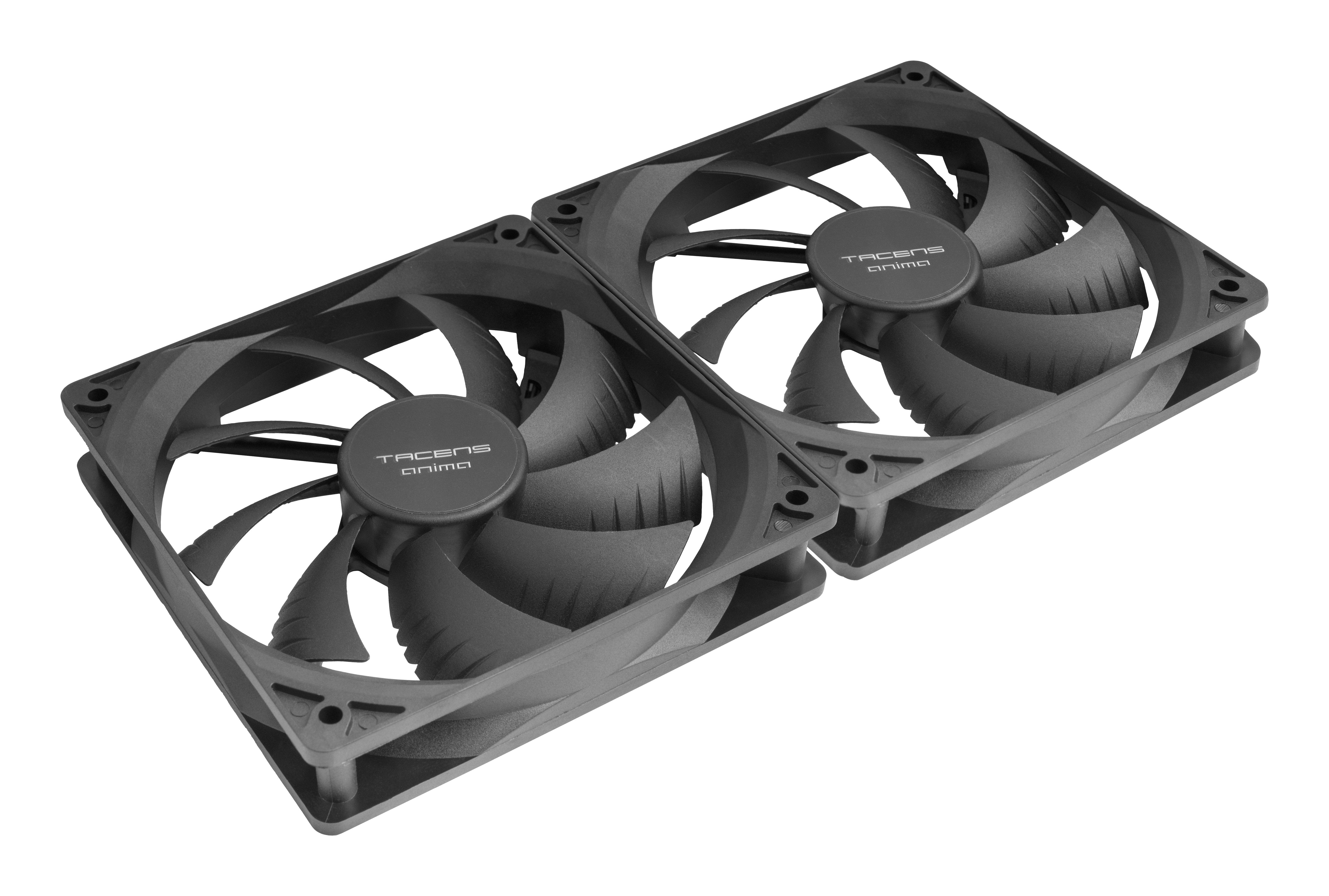 Ventilador Pc  Interno Tacens Anima Af12x2 12x12 14db Fluxus Bearing Air-Guide Bajo Ruido Pack 2