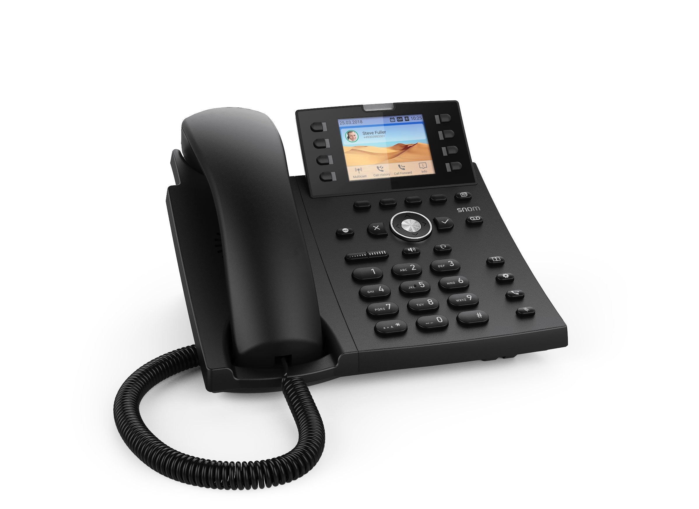 Snom Teléfono D335 Negro Sin Fuente De Alimentación
