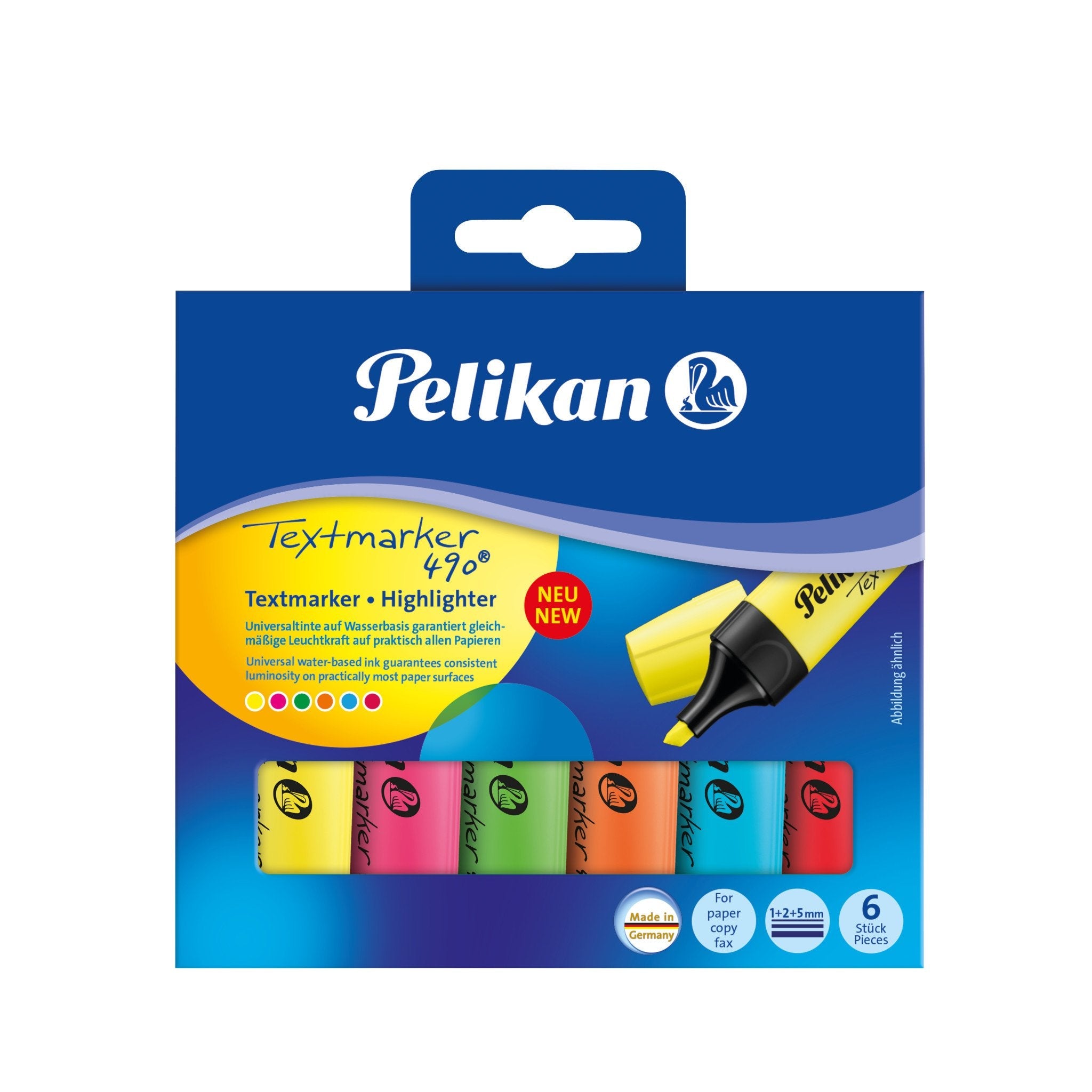 Pelikan Textmarker 490 Marcador 6 Pieza(S) Multicolor