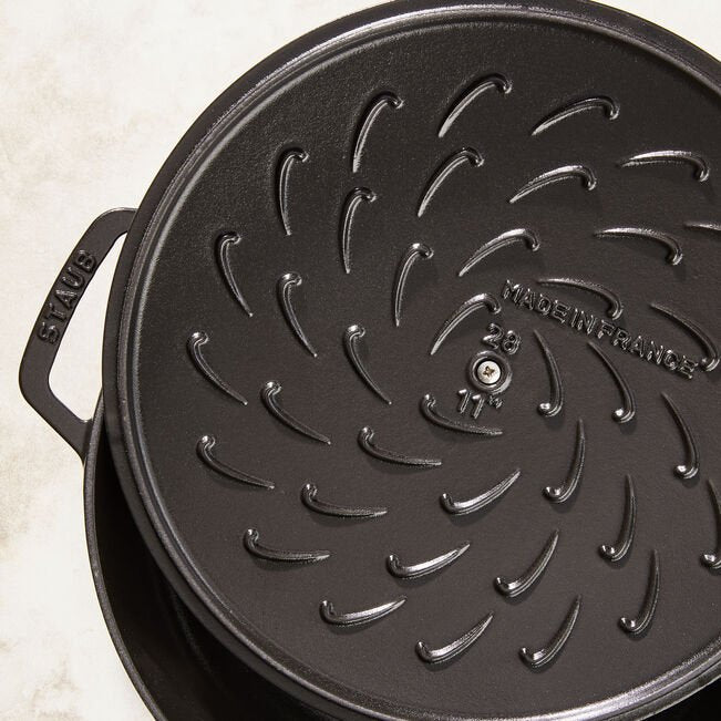 Staub Brter Chistera 28 Cm Schwarz, Gusseisen