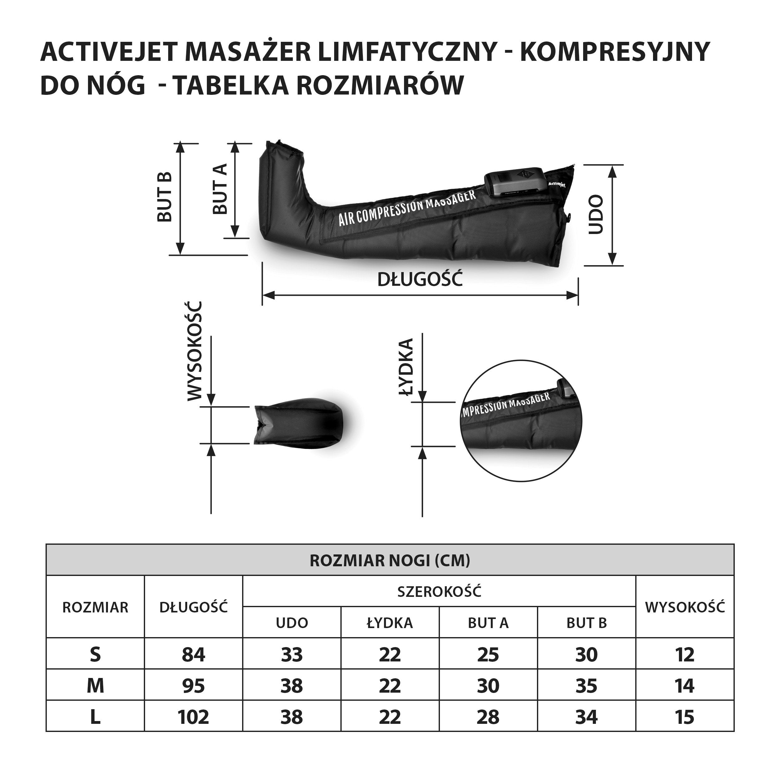 EAN 5901443391814 - Activejet ACM-PLUS-A1 S masajeador Piernas Negro, Naranja imagen 18