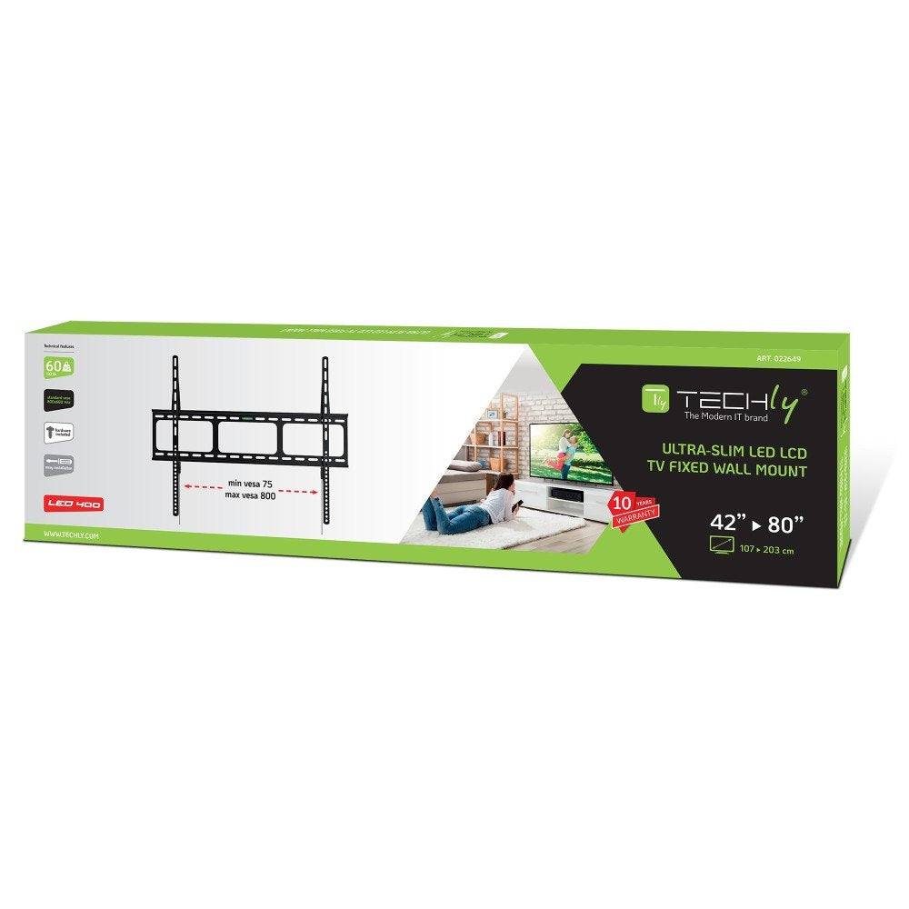 EAN 8054529022649 - Techly ICA-PLB 860 soporte para TV 2,03 m (80") Negro imagen 3